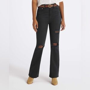 Black Flare Leg Jeans